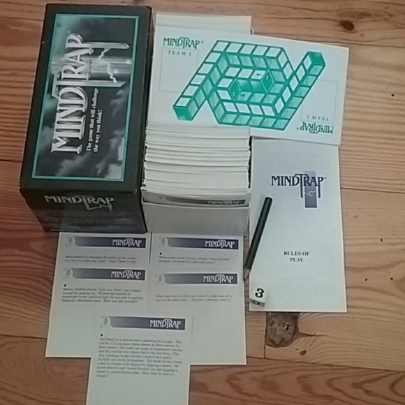 Pressman Other Mindtrap Game Teams Solve The Questions Poshmark